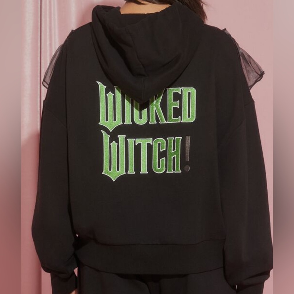 New Forever 21 x Wicked Black Wicked Witch Elphaba Hoodie